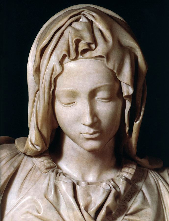 Detalle de la Piedad de Miguel Ángel