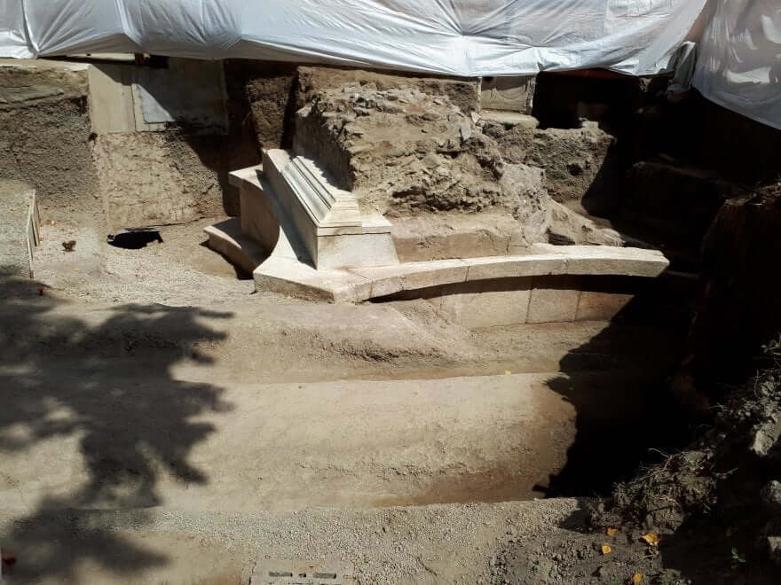 Tumba encontrada en Pompeya junto a la Puerta de Estabia