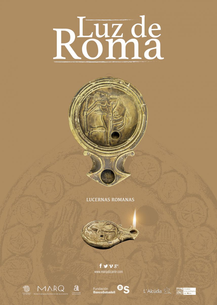 Cartel de la exposición "Luz de Roma"