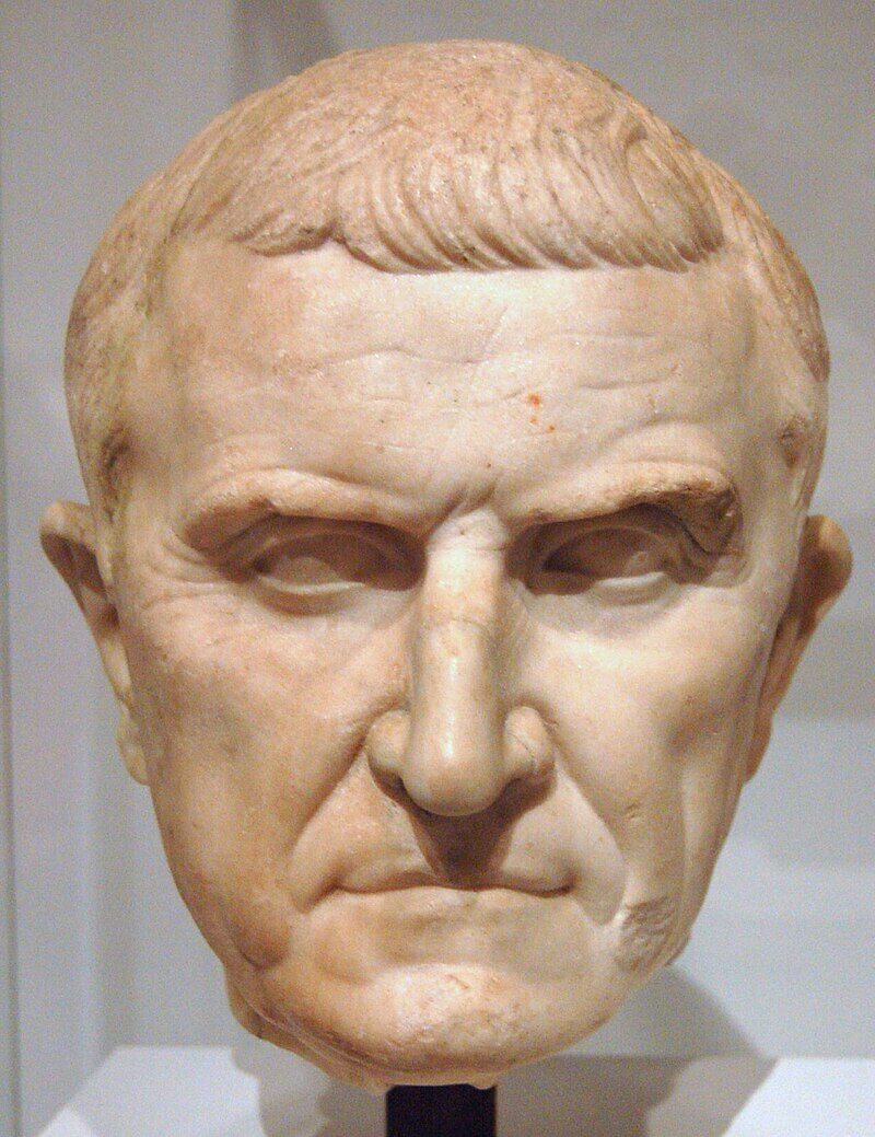 Busto de Marco Craso conservado en el Museo del Louvre