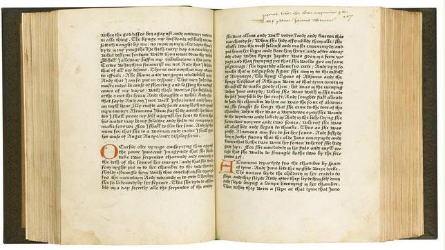 "The Recuyell of Histories of Troye", primer libro impreso en lengua inglesa