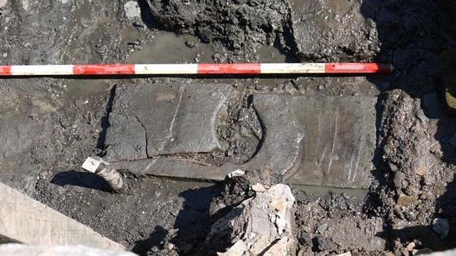Inodoro de madera hallado en Vindolanda