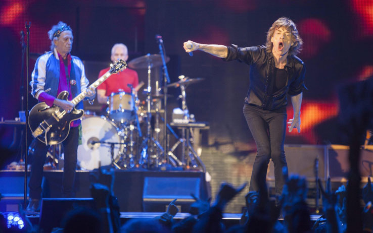 Un momento del concierto de los Rolling Stones
