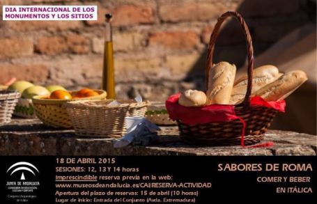 Cartel del evento "Sabores de Roma"