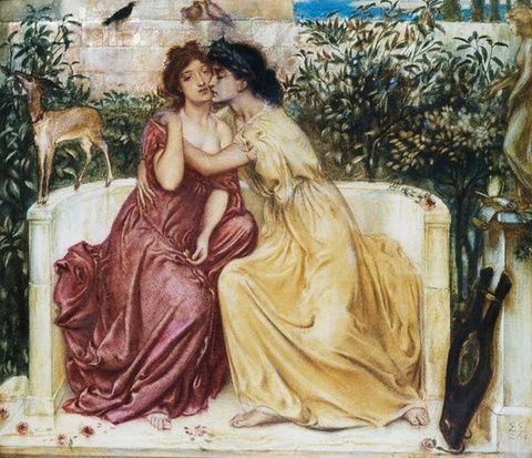 Safo según un cuadro del siglo XIX (Solomon 1880)