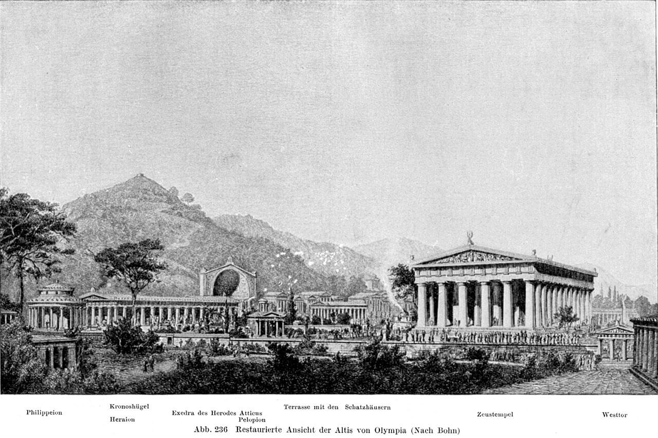 Reconstrucción del Santuario de Olimpia