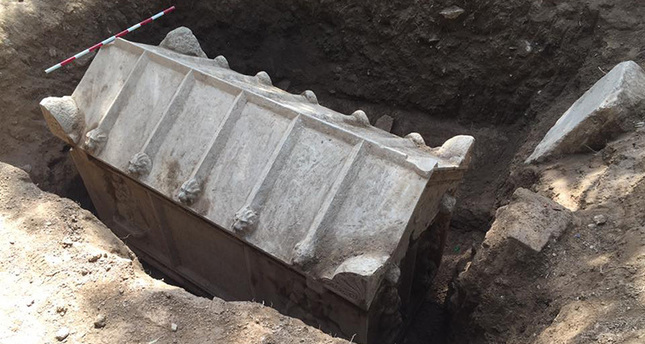 Sarcófago romano hallado en Turquía