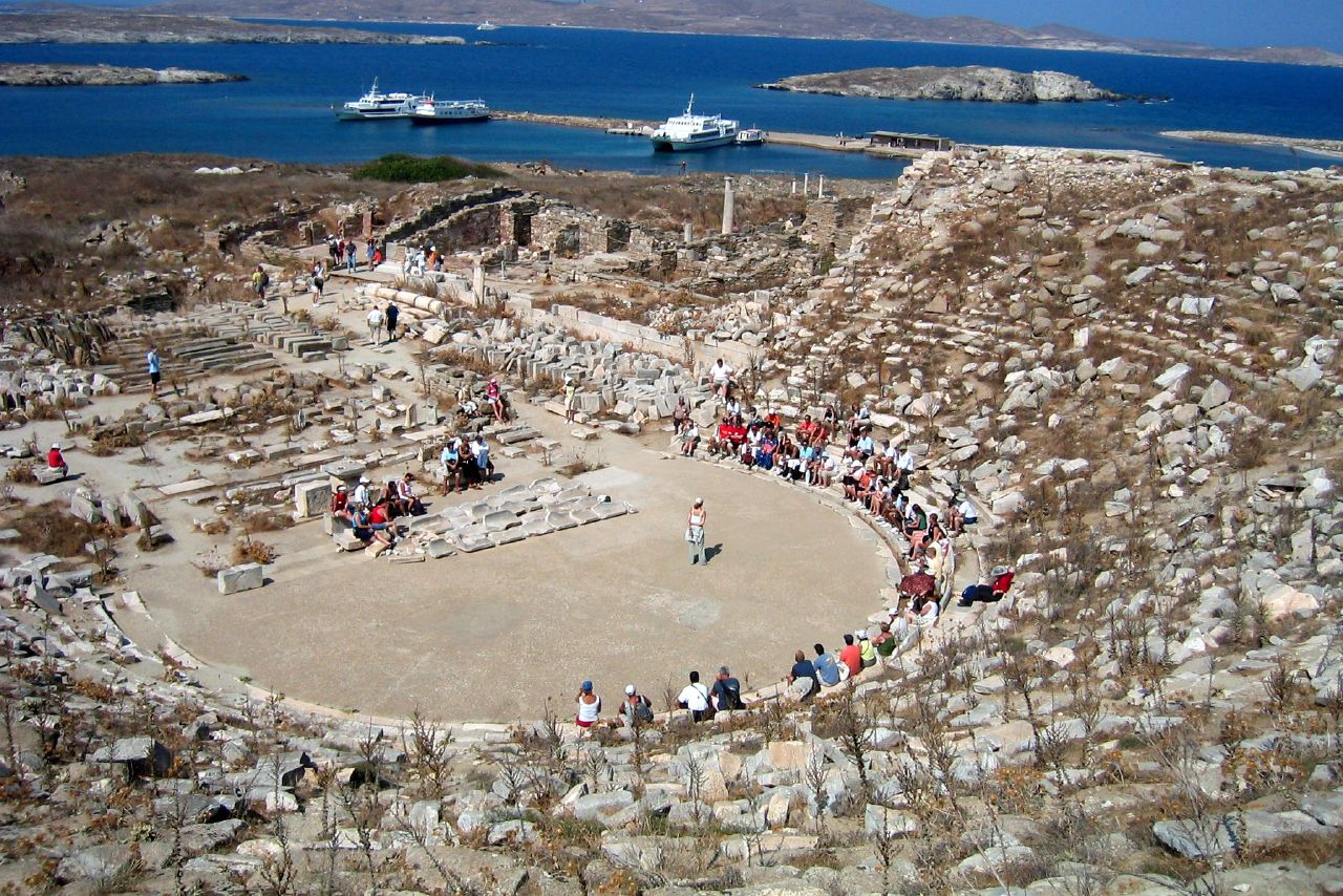 Teatro griego de la isla de Delos