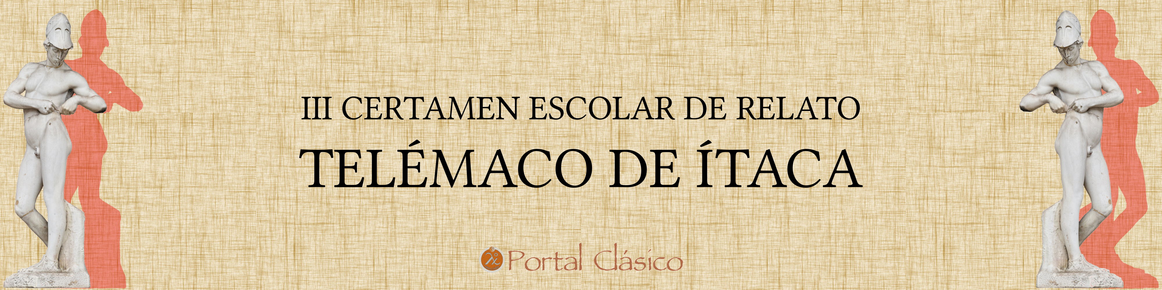 Banner 3ª edición Certamen Escolar Telémaco de Ítaca