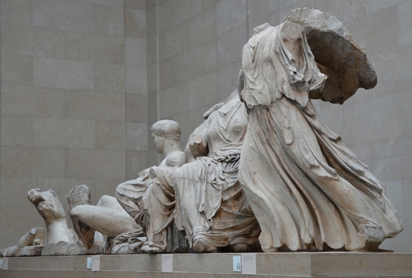 Friso del Partenón expuesto en el British Museum