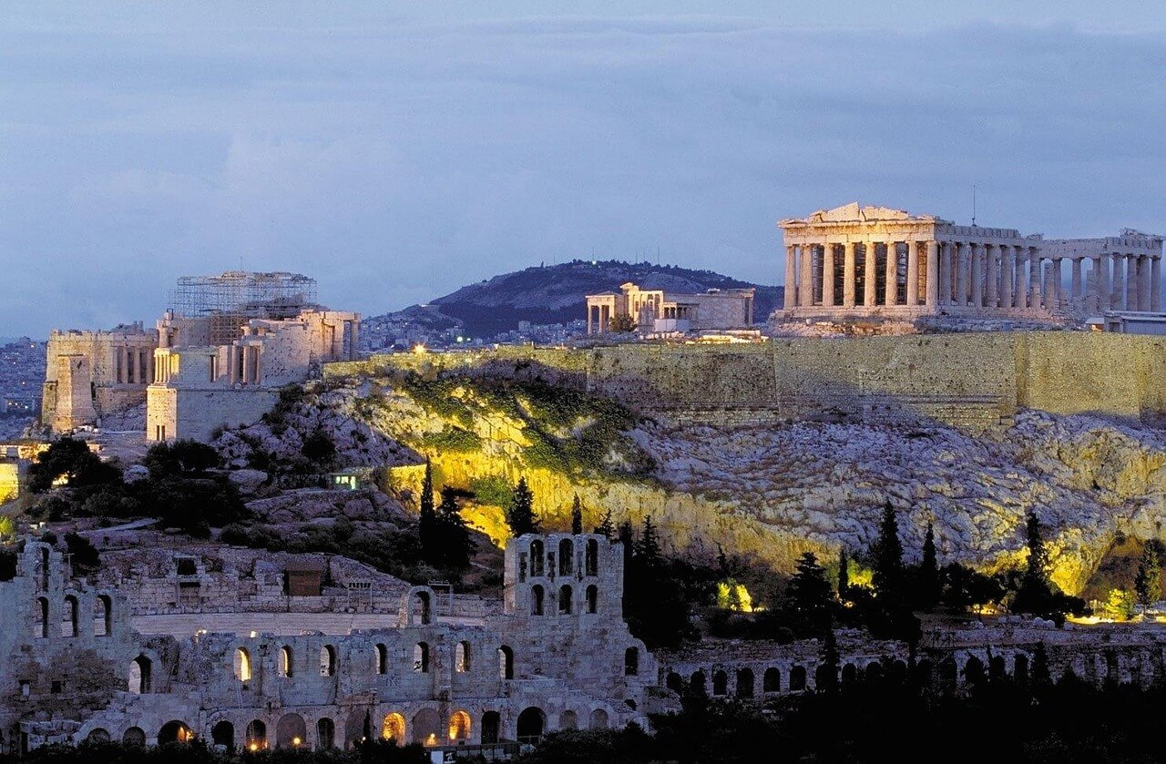 Vista de la Acrópolis de Atenas