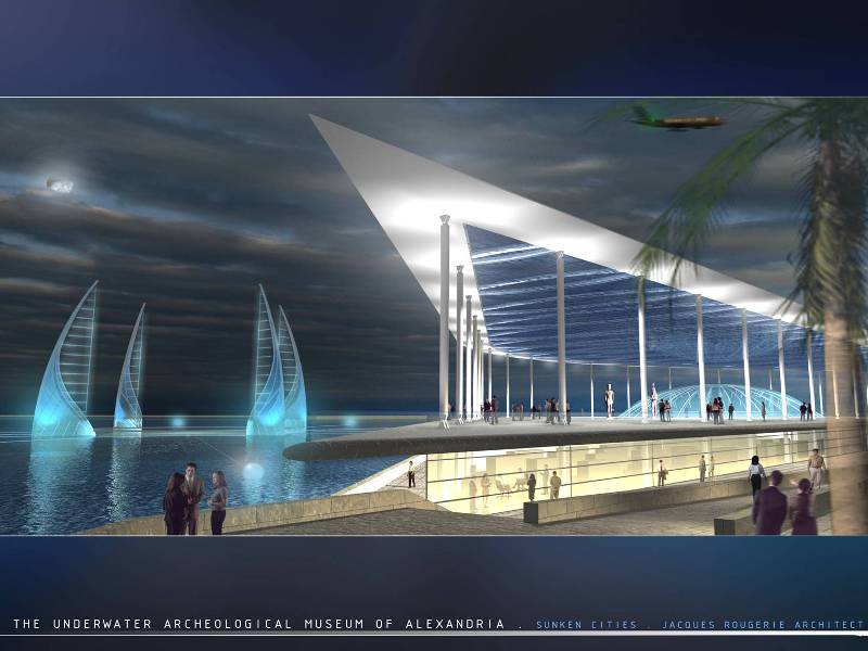 Muestra digital del que será el gran museo sumergido de Alejandría