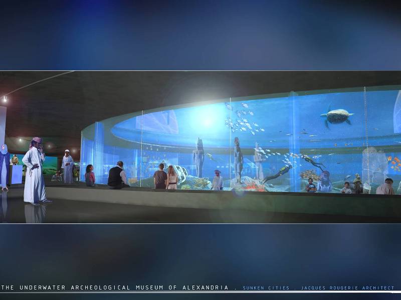 Muestra digital del que será el gran museo sumergido de Alejandría