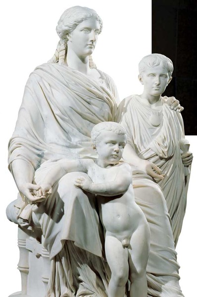 Cornelia, madre de los Graco, junto a sus hijos
