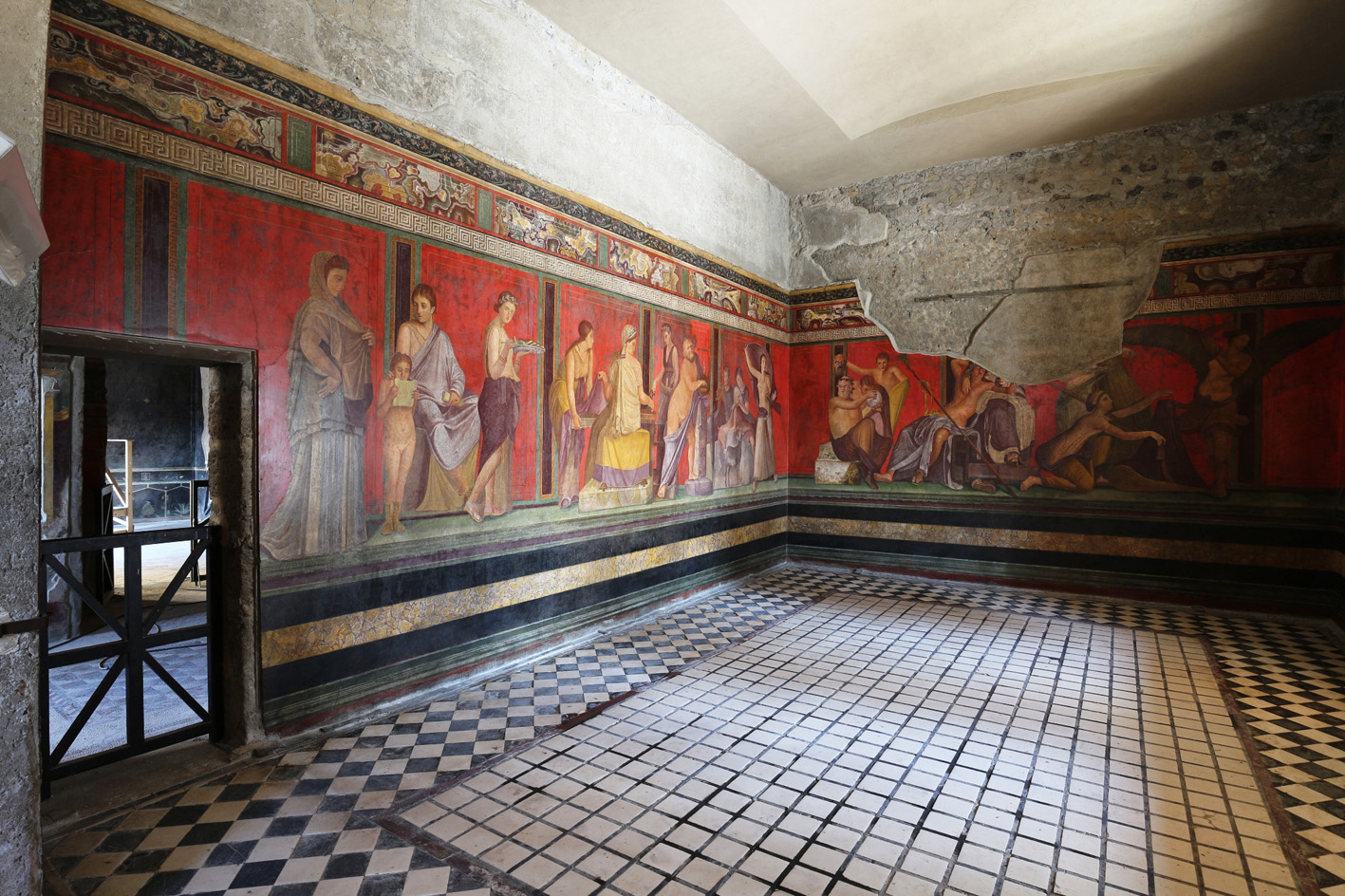La Villa de los Misterios en Pompeya