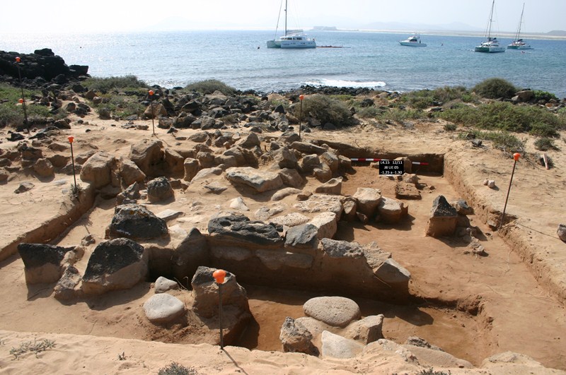 Yacimiento romano en la isla de Lobos