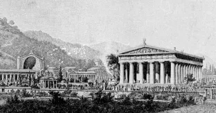 Reconstrucción del Santuario de Olimpia