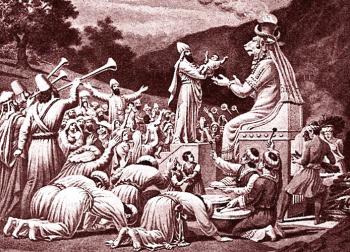 Sacrificio en honor del dios Molloch