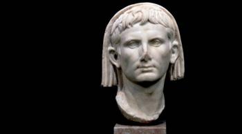 Cabeza de Augusto conservada en el Museo Nacional de Arte Romano de Mérida