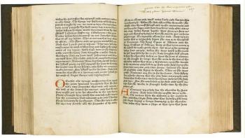 "The Recuyell of Histories of Troye", primer libro impreso en lengua inglesa